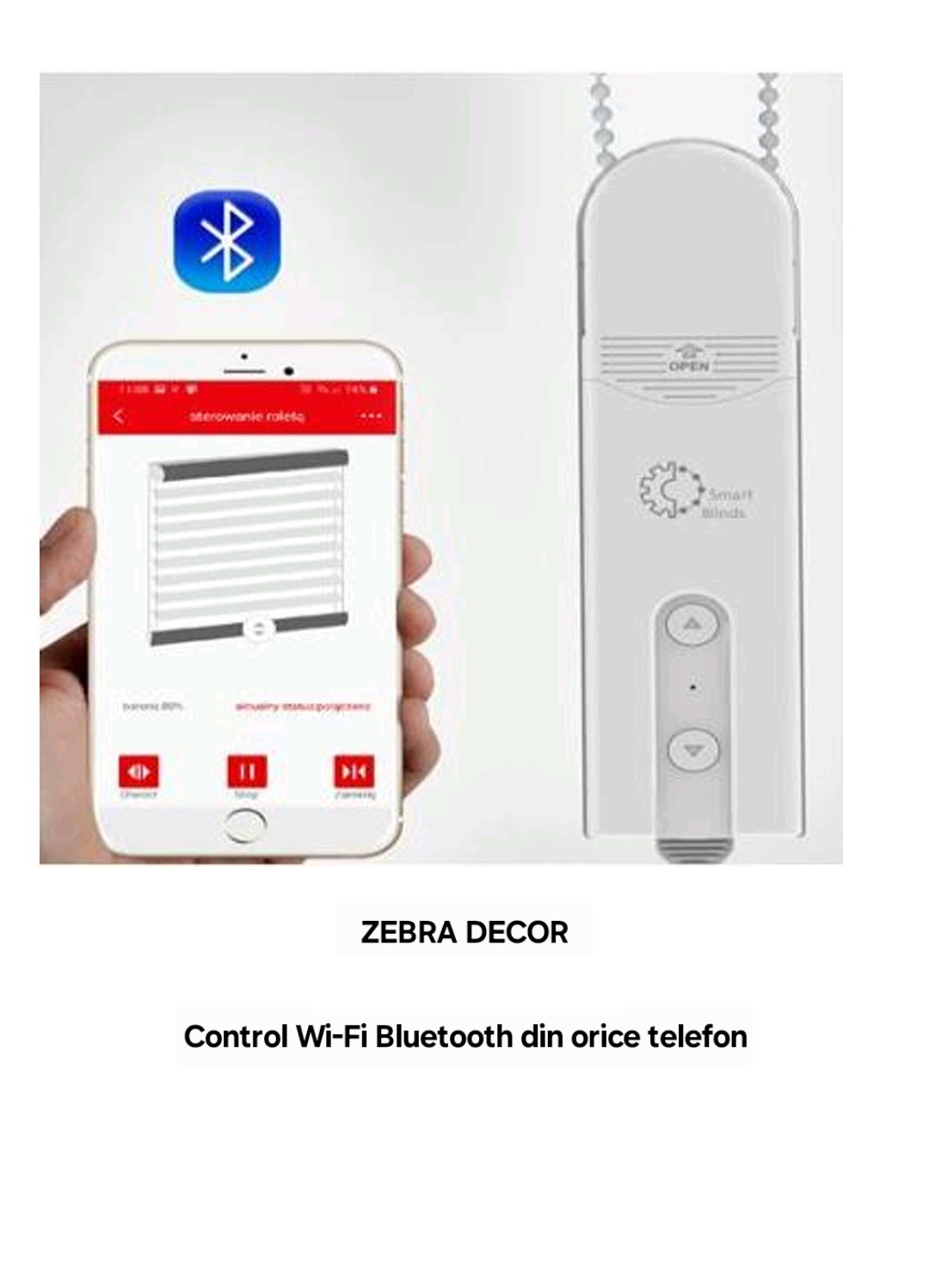 Motor WiFi SmartBlinds pentru actionarea roletelor textile